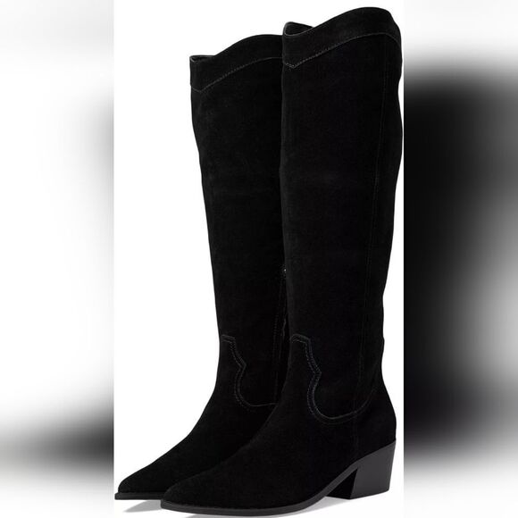 New NINE WEST Orece Pointed Toe Coastal Cowgirl Western 🤠 Cowboy heel Black 8.5 - Picture 2 of 10